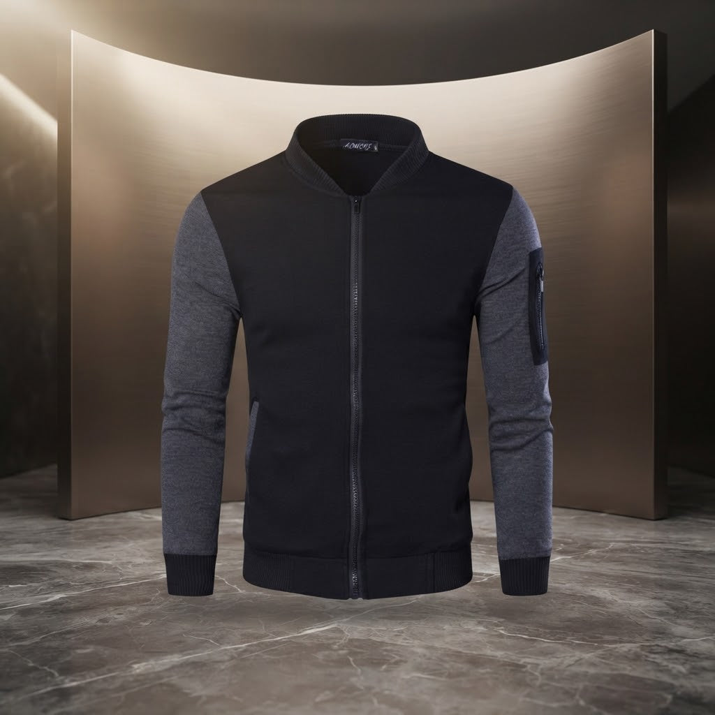 Men's Winter Bomber Zipper Jacket | VELONIX Official Product #4