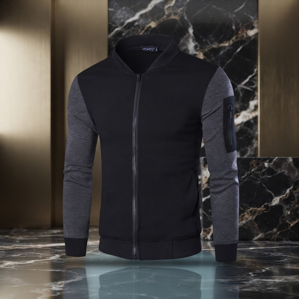 Men's Winter Bomber Zipper Jacket | VELONIX Official Product #5