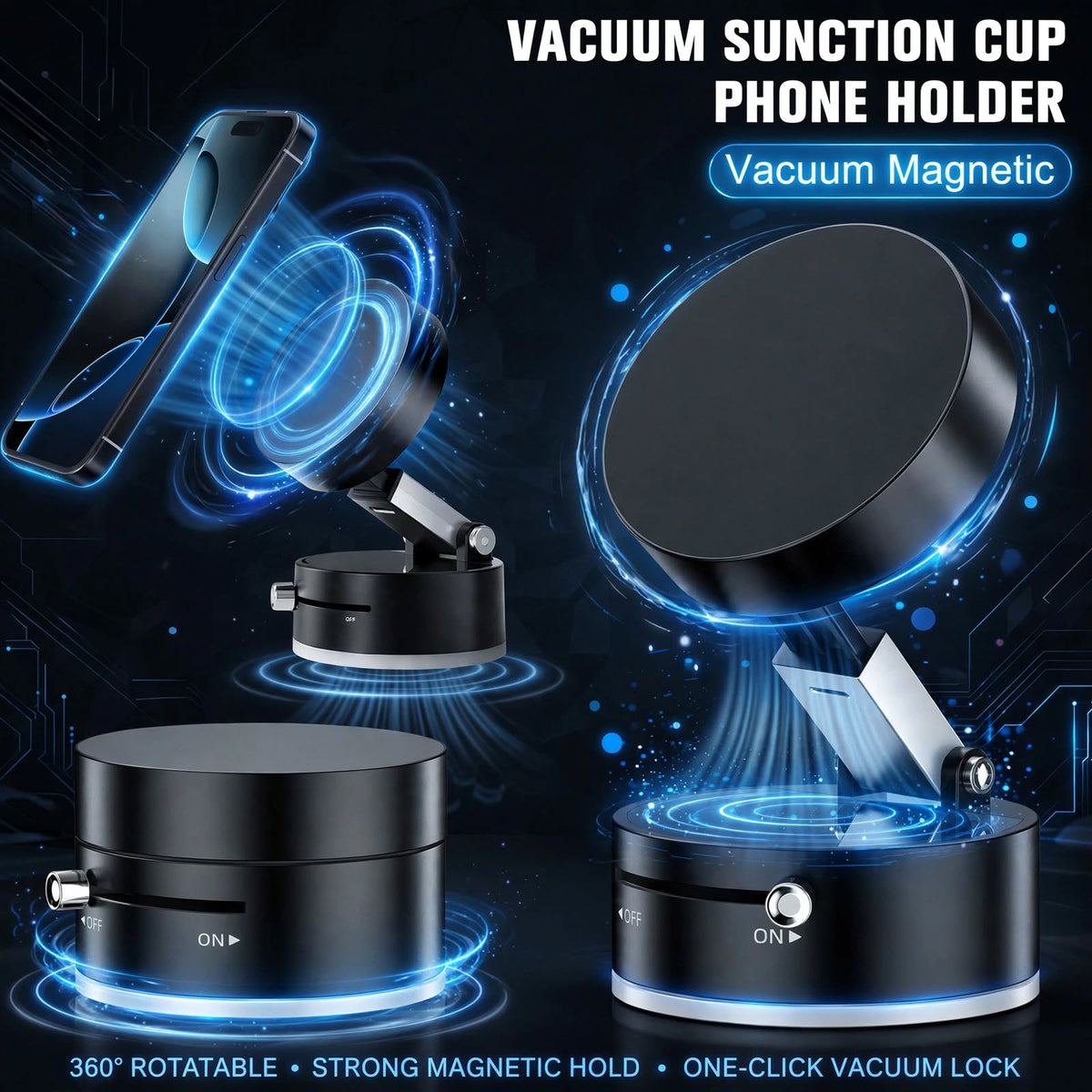 360° Magnetic Car Phone Holder | VELONIX Official Product #3